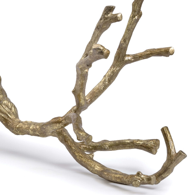 Gold Aluminum Branch Accent Object