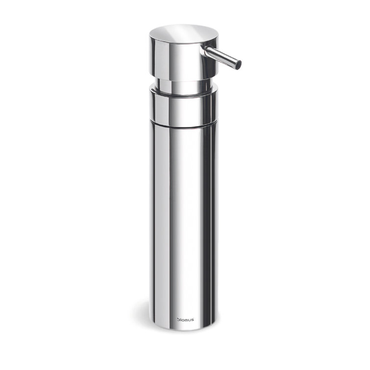 Polished Stainless Steel Modern Soap Dispenser, 3.3 oz