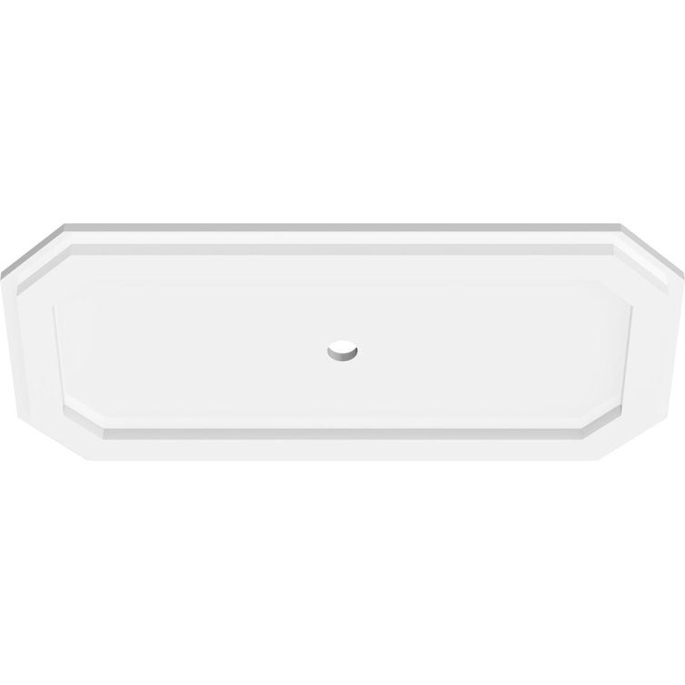 White PVC Rectangular Ceiling Medallion, 40" x 20"
