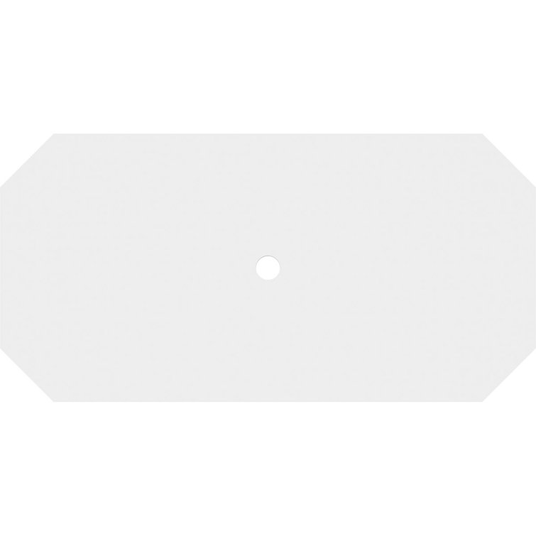 White PVC Rectangular Ceiling Medallion, 40" x 20"