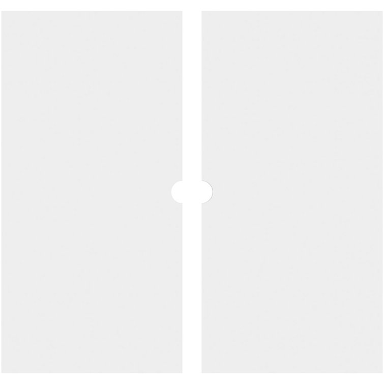 Embry 18" White PVC Contemporary Ceiling Medallion