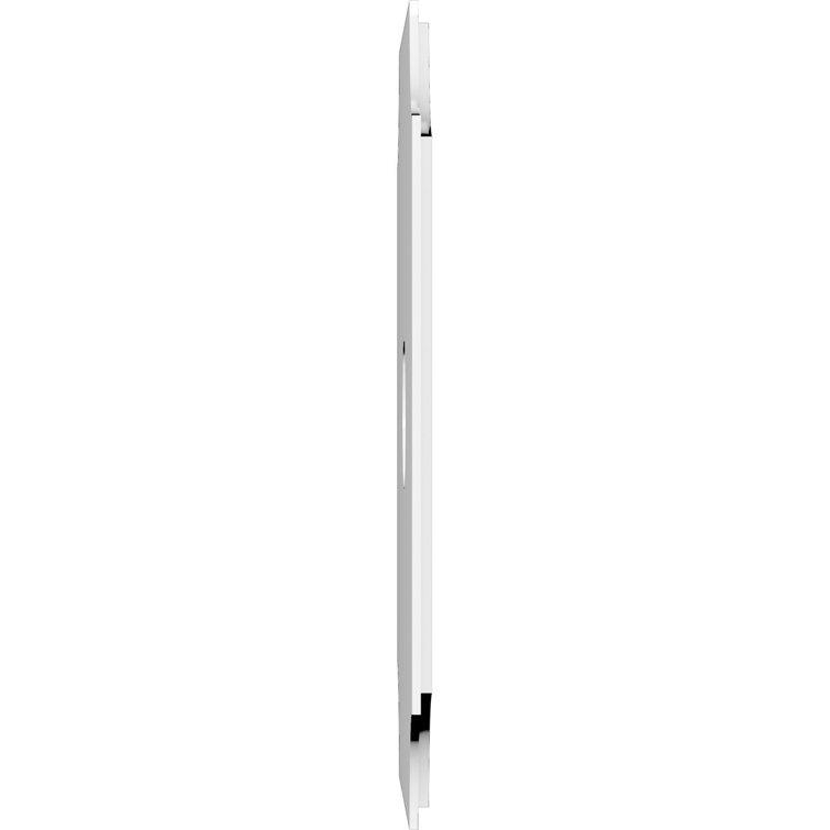 White PVC Contemporary Square Ceiling Medallion, 12-inch