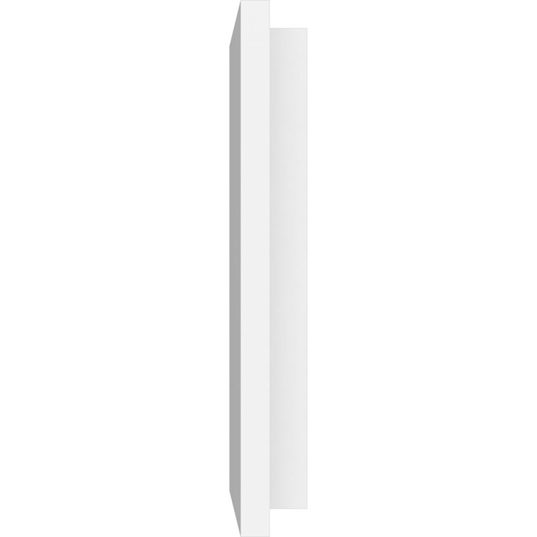 White Rectangular PVC Ceiling Medallion, 14" x 7"