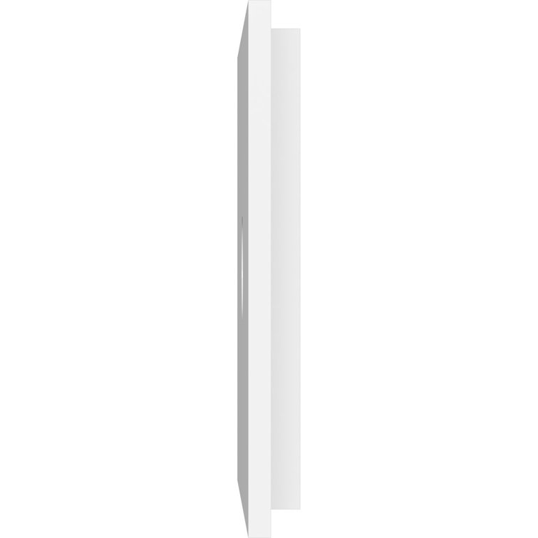 18" White PVC Contemporary Two-Piece Ceiling Medallion