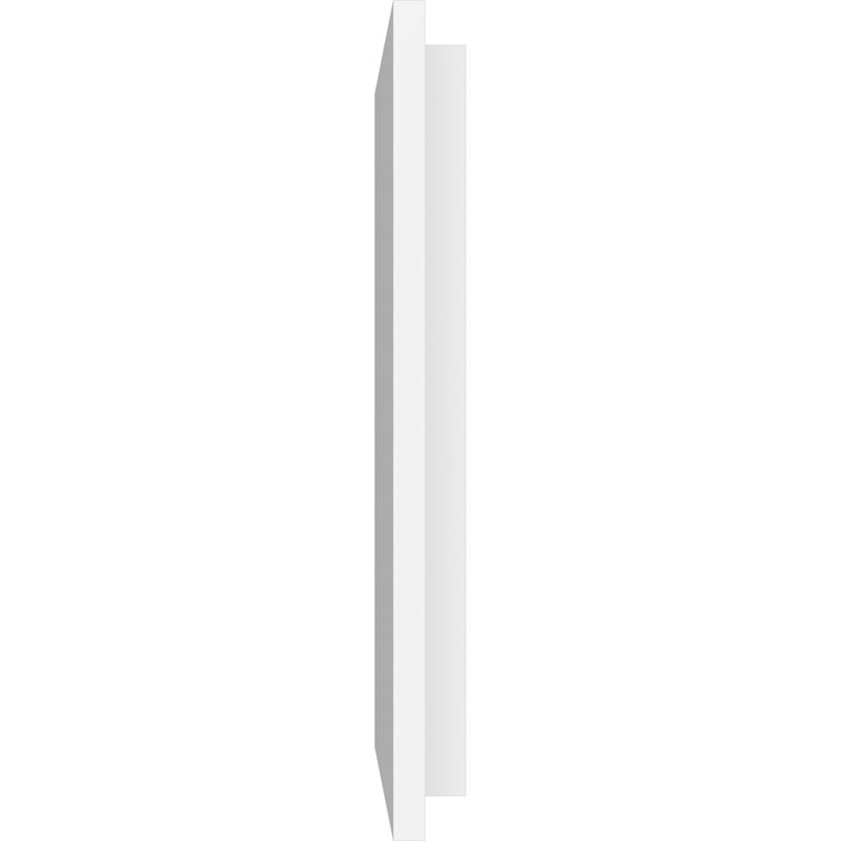 White Architectural Grade PVC Rectangle Ceiling Medallion