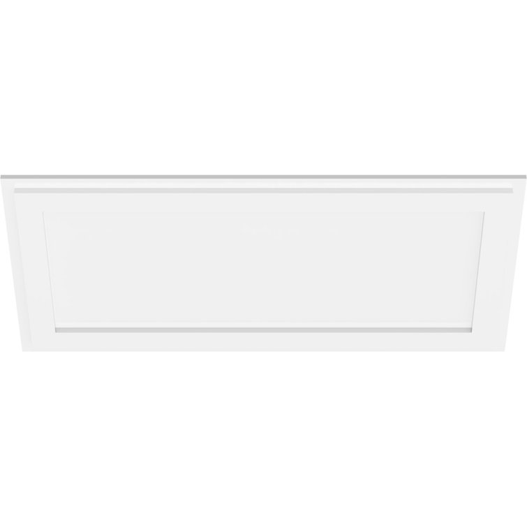 White PVC Rectangle Contemporary Ceiling Medallion, 36" x 18"