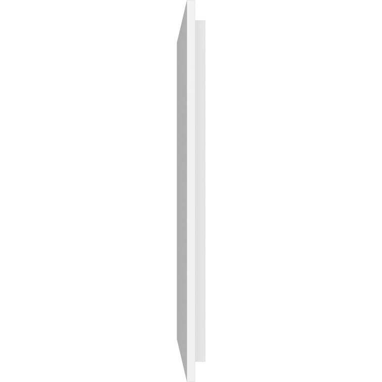 White PVC Rectangle Contemporary Ceiling Medallion, 36" x 18"