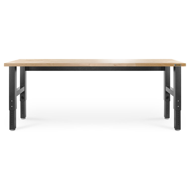 Granite Hammered Steel Adjustable Height 48" Workbench