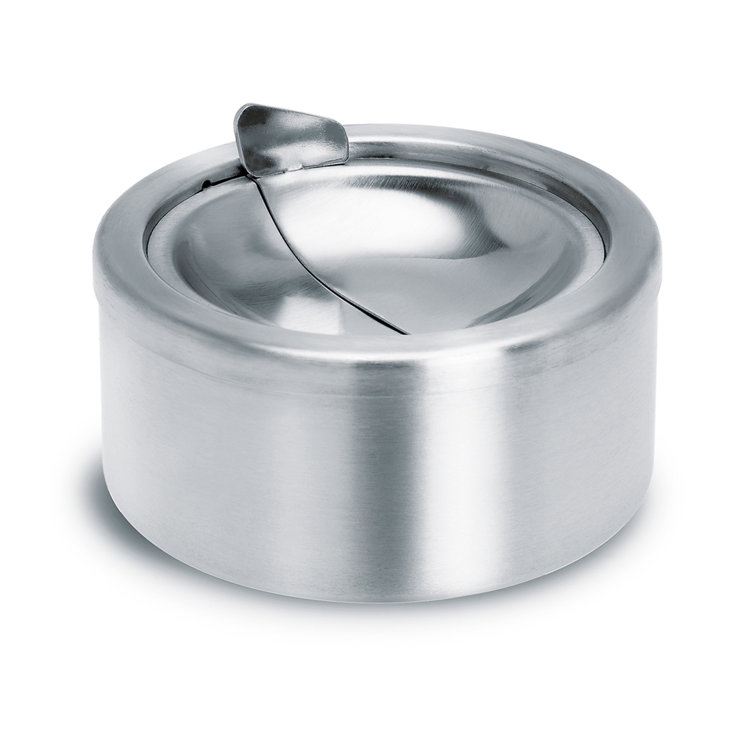 Patty Stainless Steel Modern Ashtray with Lid