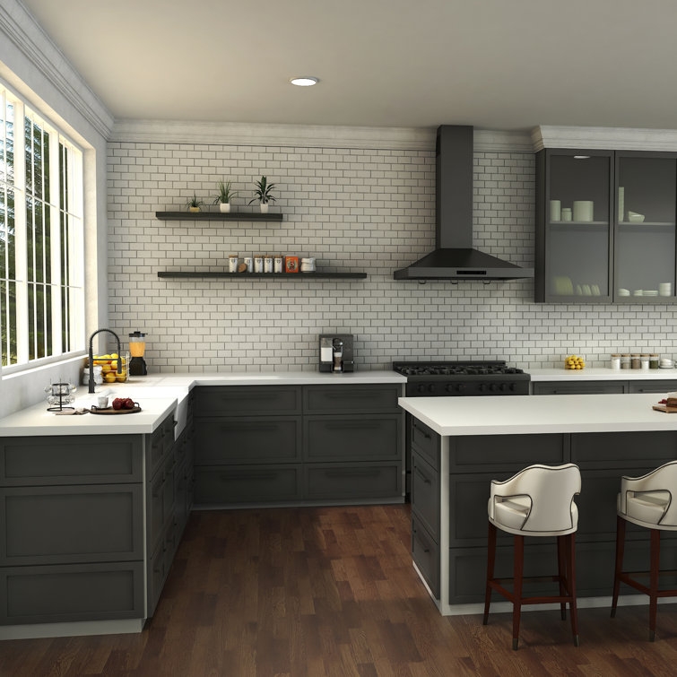 Matte Black Brass Kitchen Faucet with Pull-out Spray