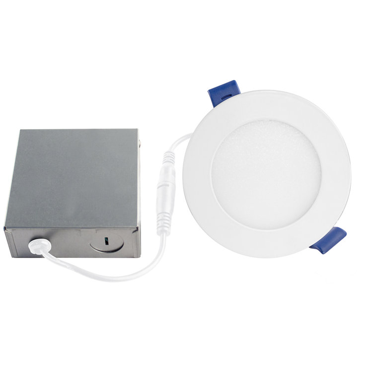 Bazz SLDSKB4W4 4.25'' Dimmable Air-Tight IC Rated LED Canless Recessed Lighting Kit