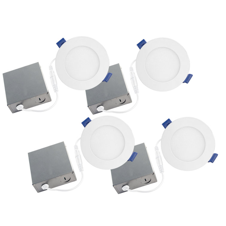 Bazz SLDSKB4W4 4.25'' Dimmable Air-Tight IC Rated LED Canless Recessed Lighting Kit