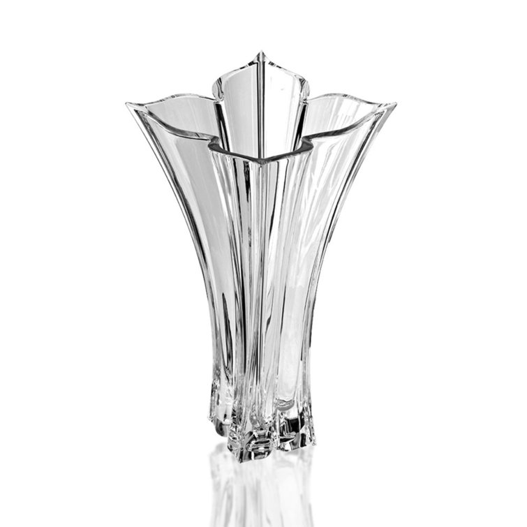 Mikasa Florale 14-Inch Clear Crystal Vase