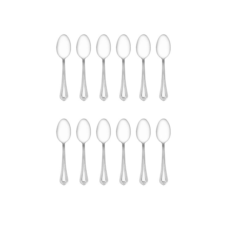 Regent Bead Polished Stainless Steel 65-Piece Flatware Set