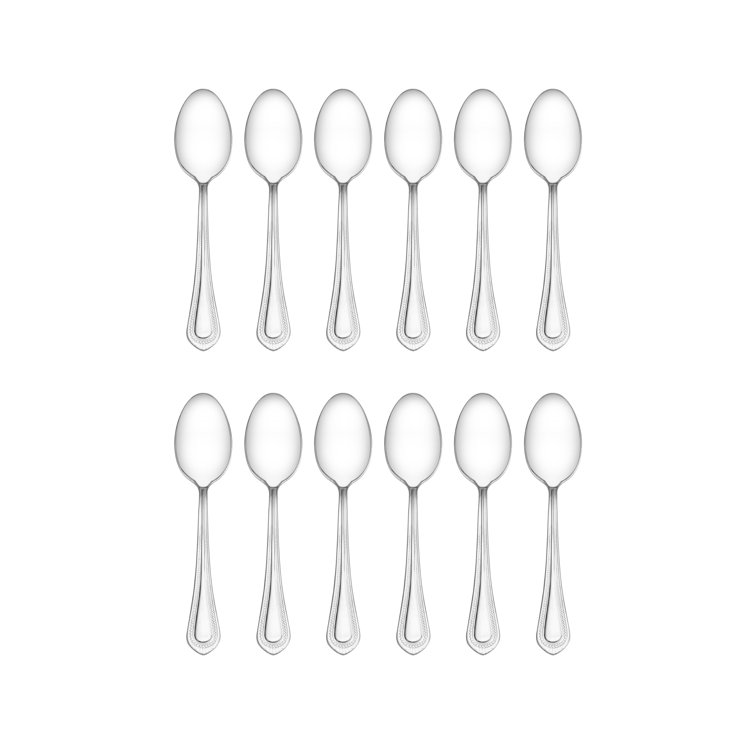 Regent Bead Polished Stainless Steel 65-Piece Flatware Set