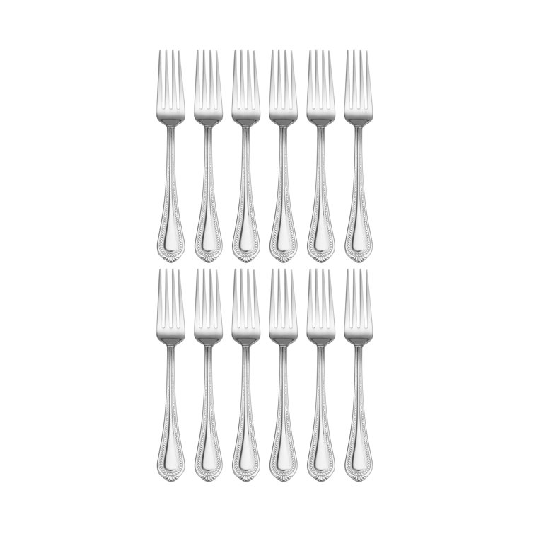 Regent Bead Polished Stainless Steel 65-Piece Flatware Set