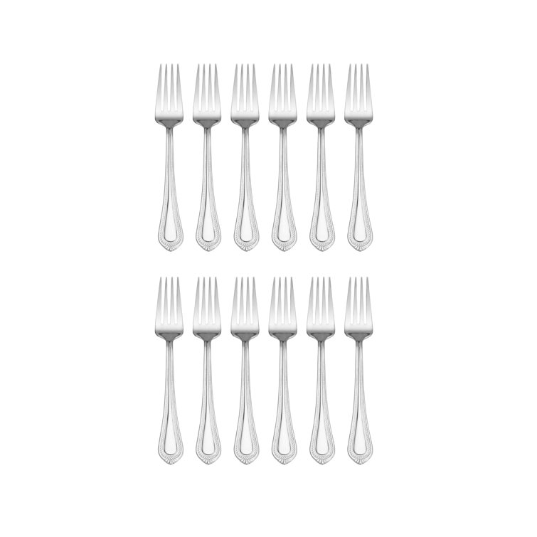 Regent Bead Polished Stainless Steel 65-Piece Flatware Set