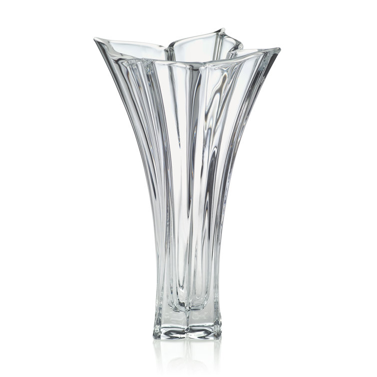 Mikasa Florale 14-Inch Clear Crystal Vase