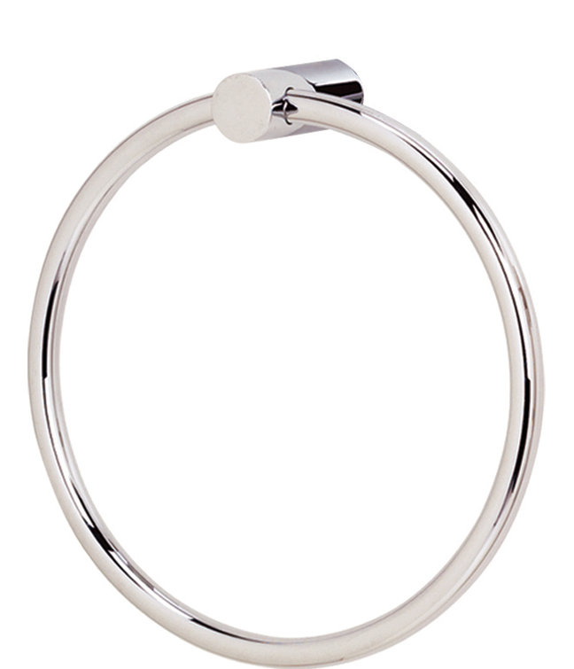 Polished Nickel Round Wall Mounted Towel Ring