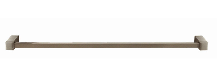 Satin Nickel 12 Inch Contemporary Wall Mounted Towel Bar