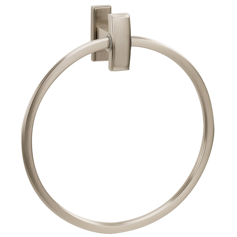Satin Nickel Wall Mounted Round Towel Ring