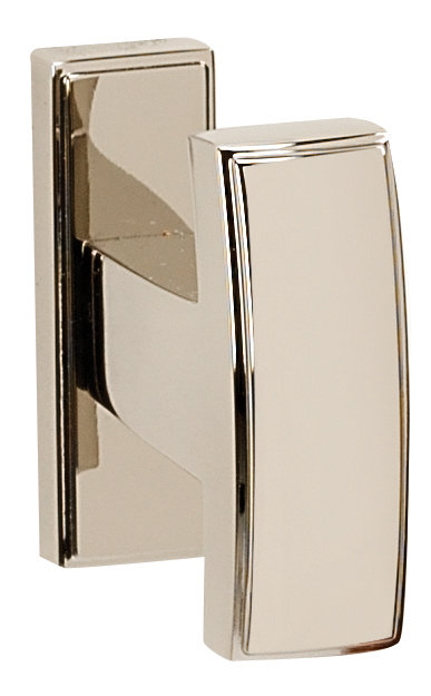 Polished Nickel Wall Mounted Square Robe Hook