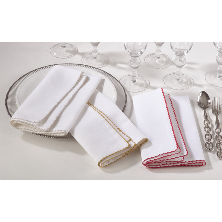 Vessie Gold 18" x 18" Cotton Square Napkin Set