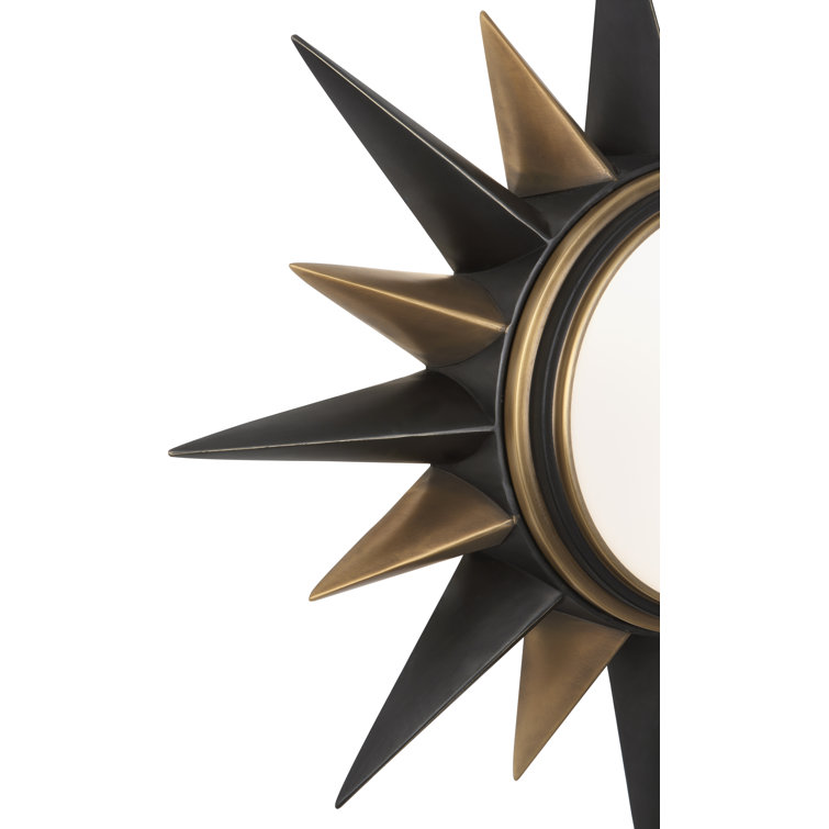 Cosmos Bronze and Warm Brass 19.88" Drum Flush Mount Ceiling Light