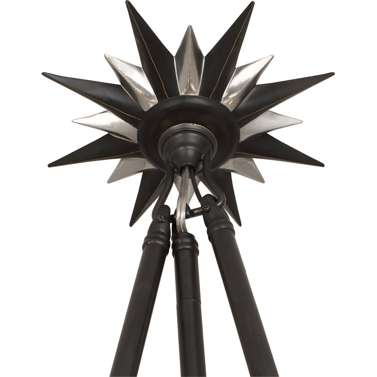Bronze Sputnik 36" Plug-in Chandelier with Linen Shades