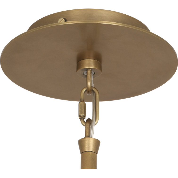 Elegant Rico Espinet Bumper Warm Brass Bowl Pendant Light