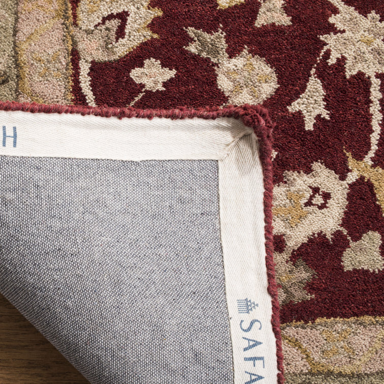 Anatolia Luxe Hand-Tufted Wool Red/Moss Square Area Rug