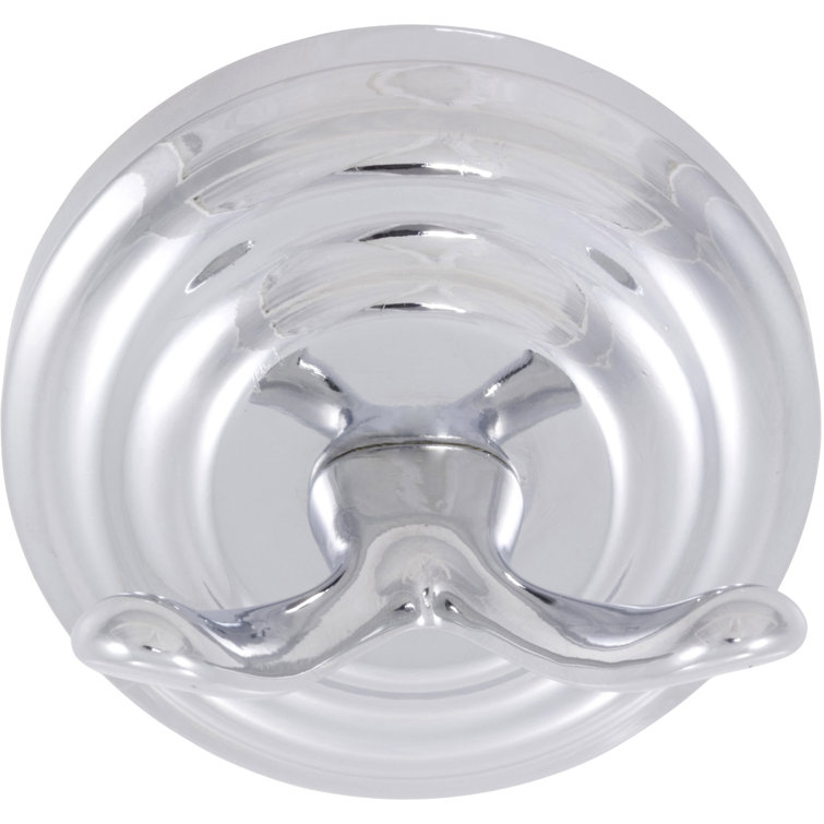 Chrome Double Wall Mounted Robe Hook