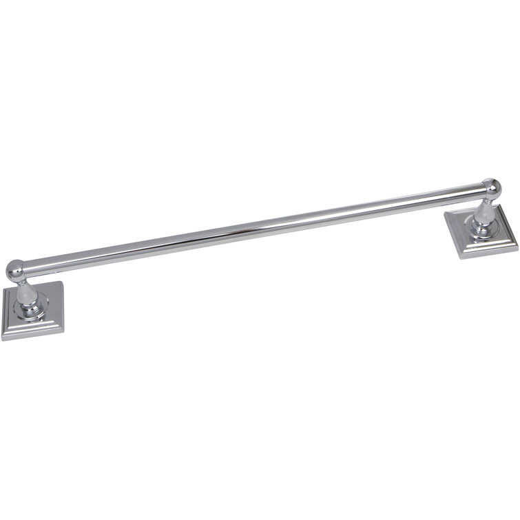 Polished Chrome 24-Inch Wall Mounted Towel Bar