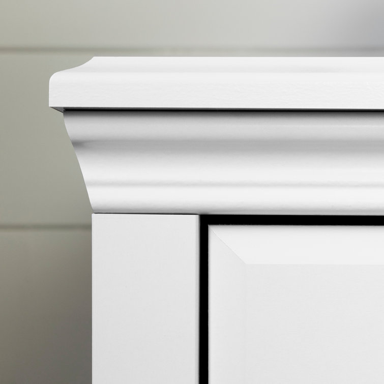 White Nursery Combo Dresser with Soft Close Drawer