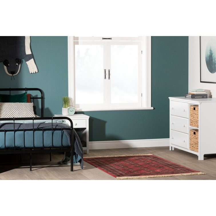 White Nursery Combo Dresser with Soft Close Drawer