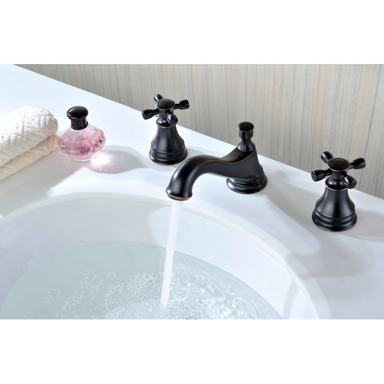 Melody Series 8'' Widespread Dual-Handle Mid-Arc Bathroom Faucet in Oil Rubbed Bronze