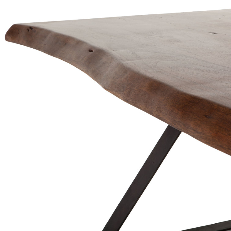 Nottingham Loft 94" Reclaimed Wood Dining Table in Black/Brown