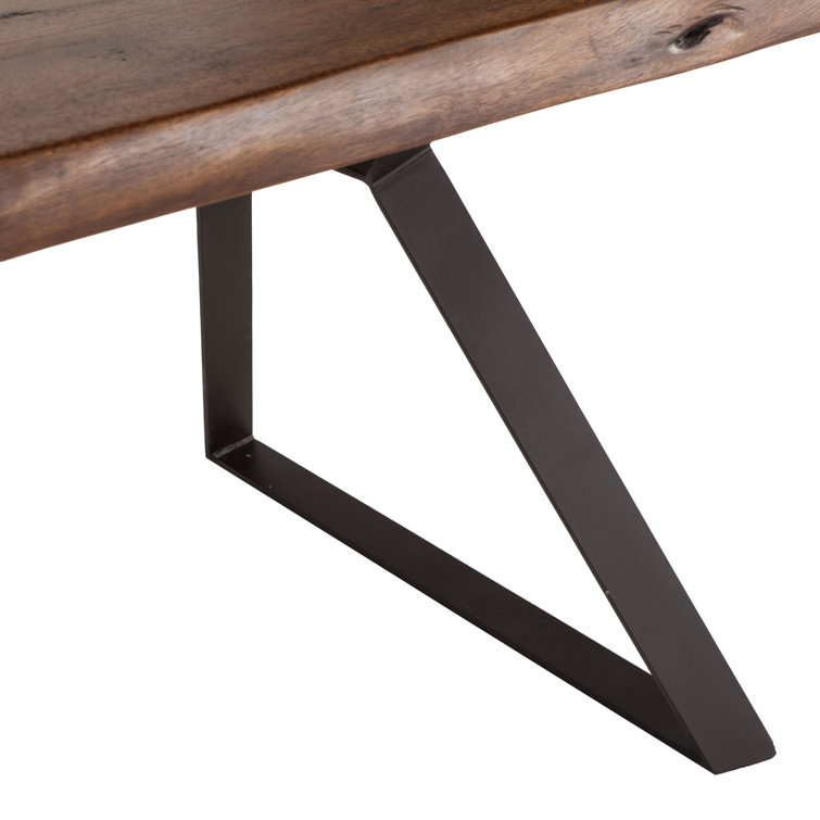 Nottingham Loft 94" Reclaimed Wood Dining Table in Black/Brown