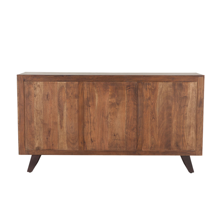 Mid-Century Transitional Walnut Dresser with Sleek Cut-Out Handles