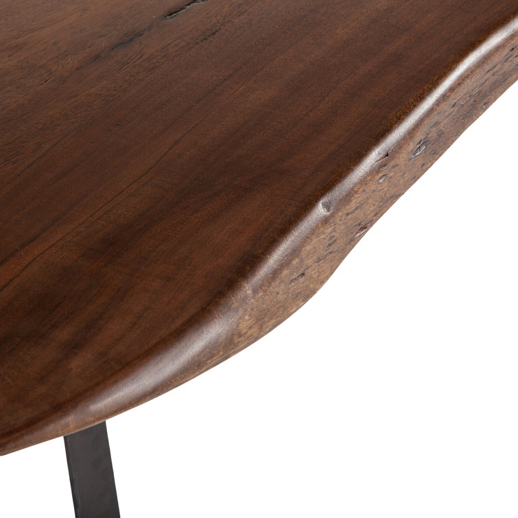 Nottingham Loft 94" Reclaimed Wood Dining Table in Black/Brown
