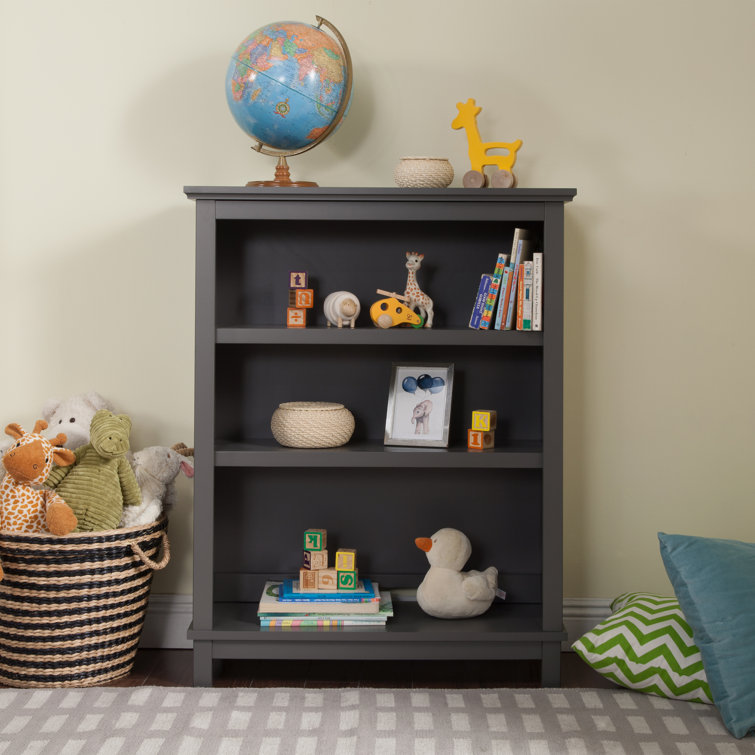 Slate Adjustable Kids Bookcase with Hutch Conversion