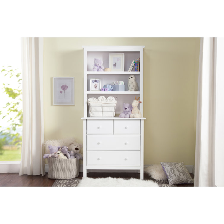 White Adjustable Tiered Shelf Nursery Bookcase