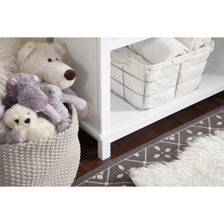 White Adjustable Tiered Shelf Nursery Bookcase
