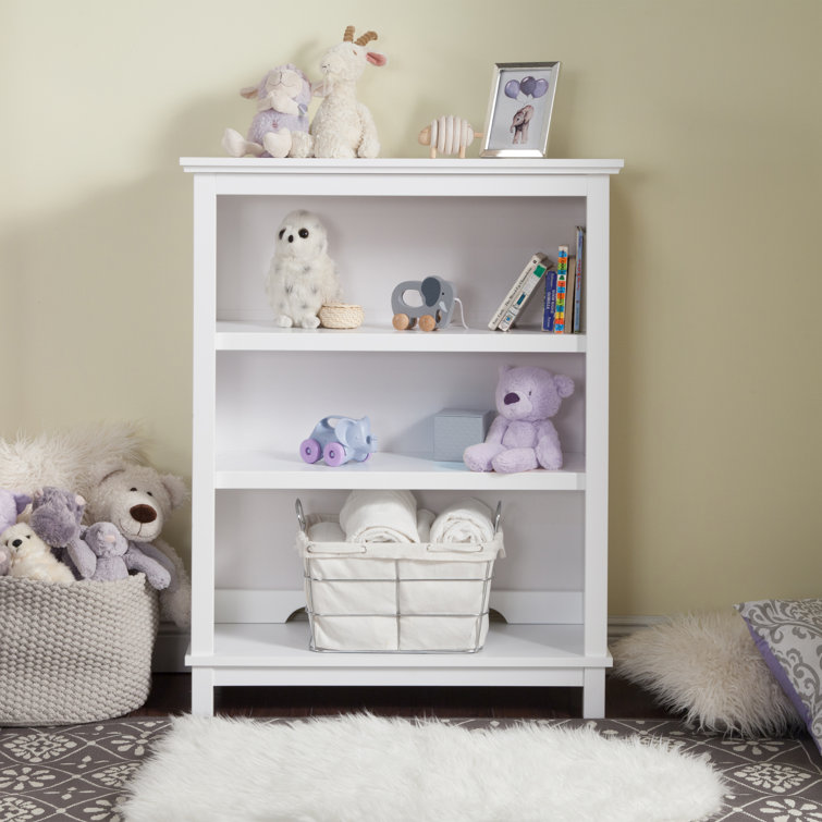 White Adjustable Tiered Shelf Nursery Bookcase