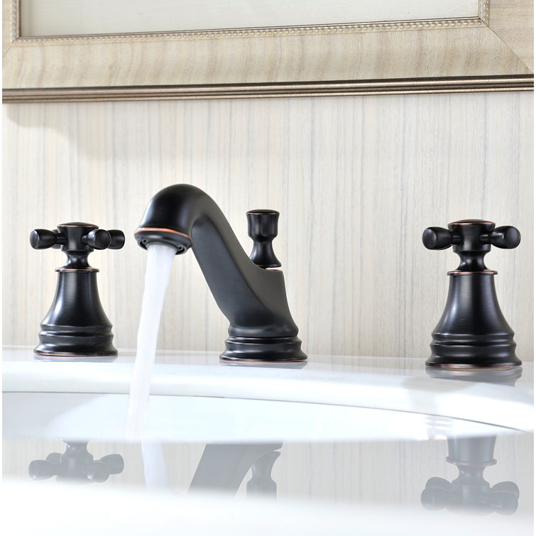 Melody Series 8'' Widespread Dual-Handle Mid-Arc Bathroom Faucet in Oil Rubbed Bronze