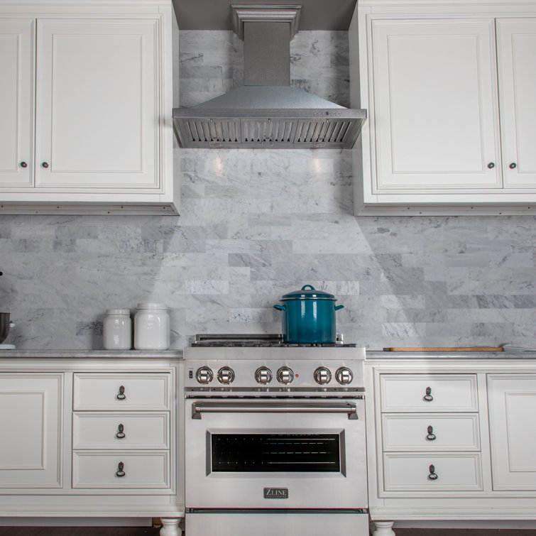36" Copper Convertible Wall Mount Range Hood with Charcoal Filter