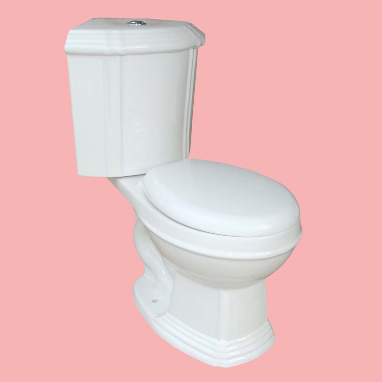 Sheffield White Round Corner Dual Flush Two-Piece Toilet