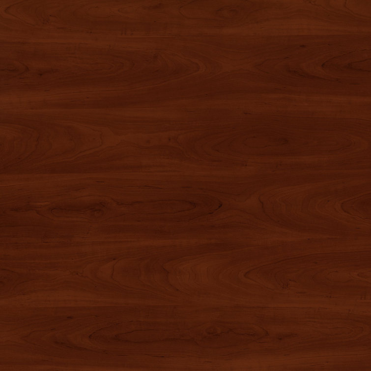 Mocha Cherry 71'' Adjustable L-Shaped Desk with File Cabinet