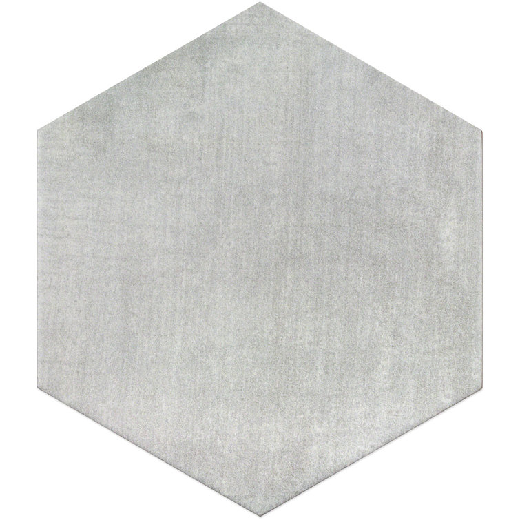 Light Gray Hexagon Matte Porcelain Floor & Wall Tile