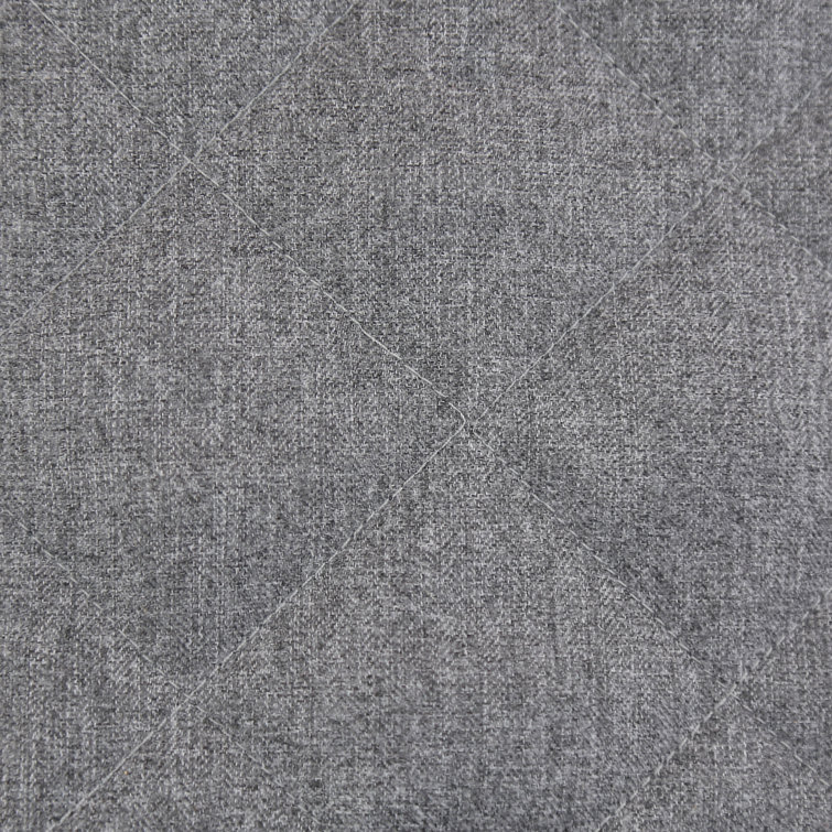 Elegant Gray Diamond Quilted Queen Microfiber Coverlet Set